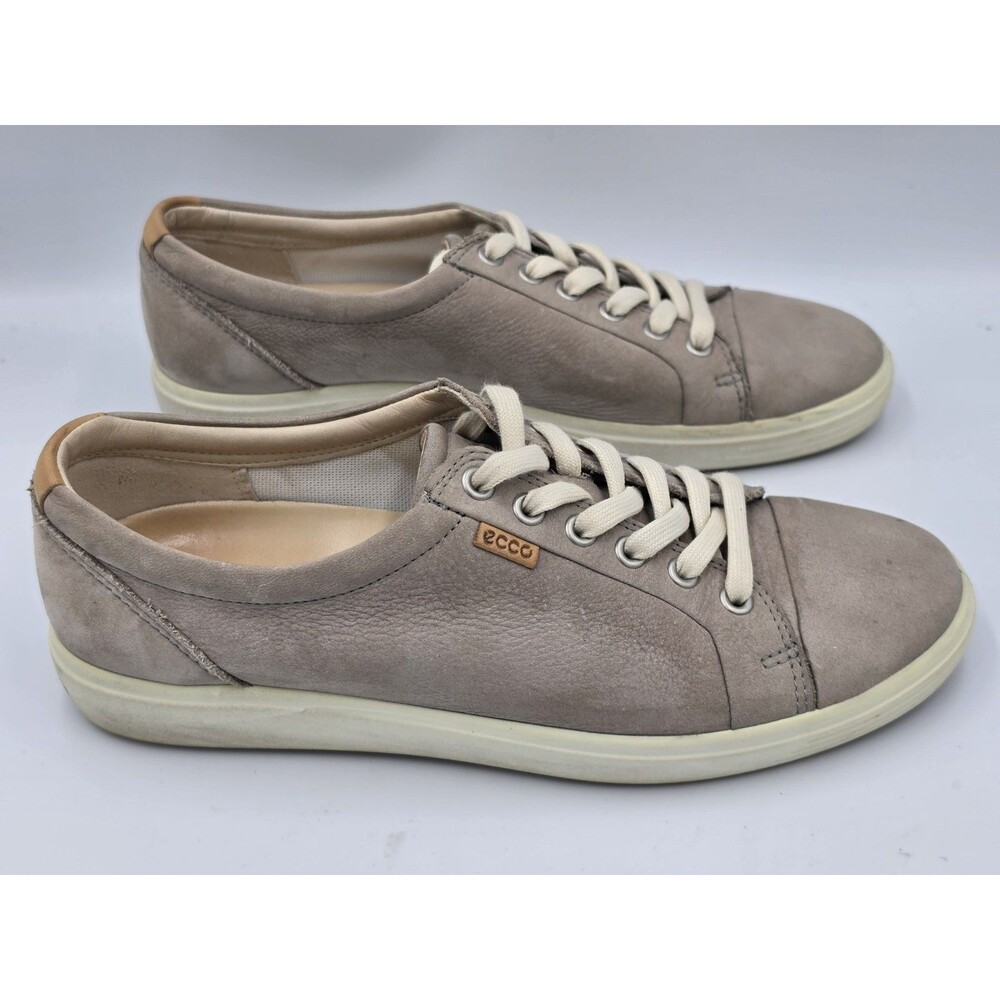 Ecco Soft 7 Walking Sneakers Shoes Lilac Nubuck Leather Womens Size EU 40 US 9